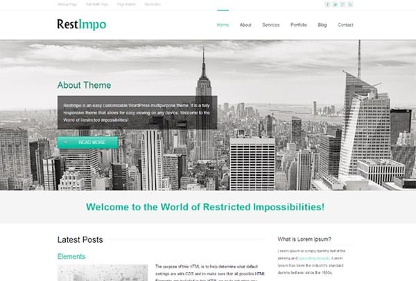RestImpo Free WordPress Theme of the Week
