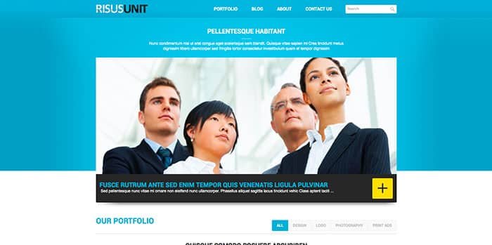 Risus Unit free Wordpress Theme