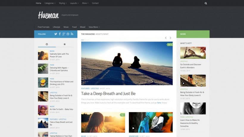 Hueman Free WOrdpress Theme