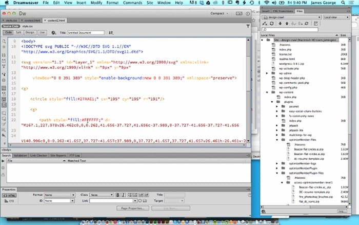create svg using html