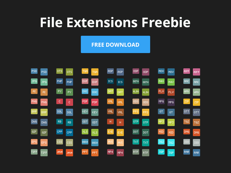 File Extension Icons Web Design Blog