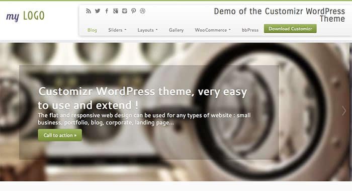 customizr free wordpress theme home