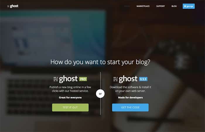 Ghost Blogging Platform