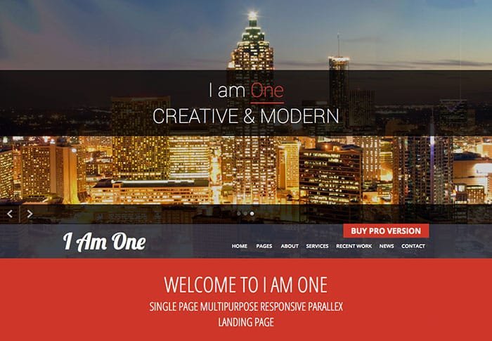 I Am One Free WordPress Theme