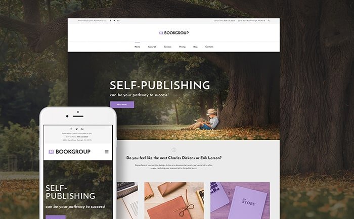 Book Publishing WordPress Theme 