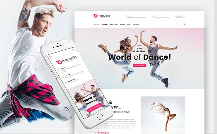 Dance Academy WordPress Theme 